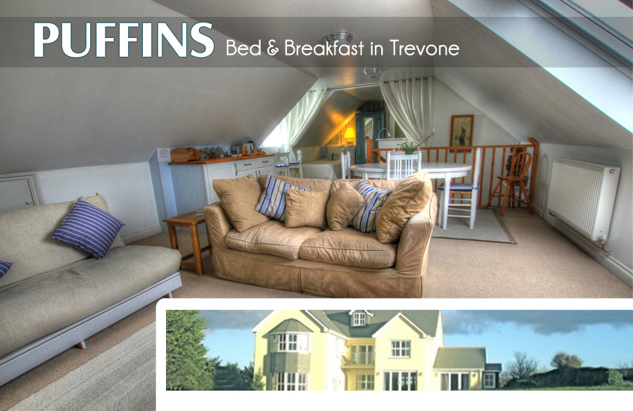 Bed Breakfast In Trevone Bay B B Near Padstow Puffins Bed