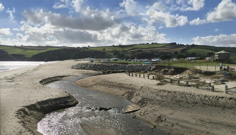 Pentewan Sands Beach Cornwall