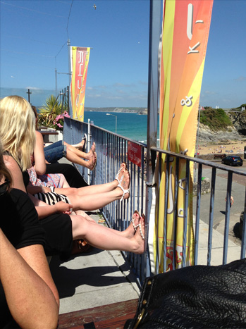 Newquay Bar overlooking the Town Beach - Photograph by Paul Anthony Frost