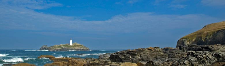 Godreavy lighthouse from Gwithian towans