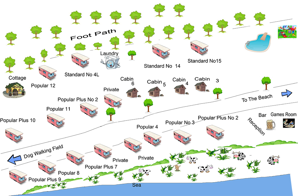 Sea View Holiday park Gwendreath Valley Nature Reserve  