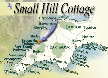 Cornwall Location Map