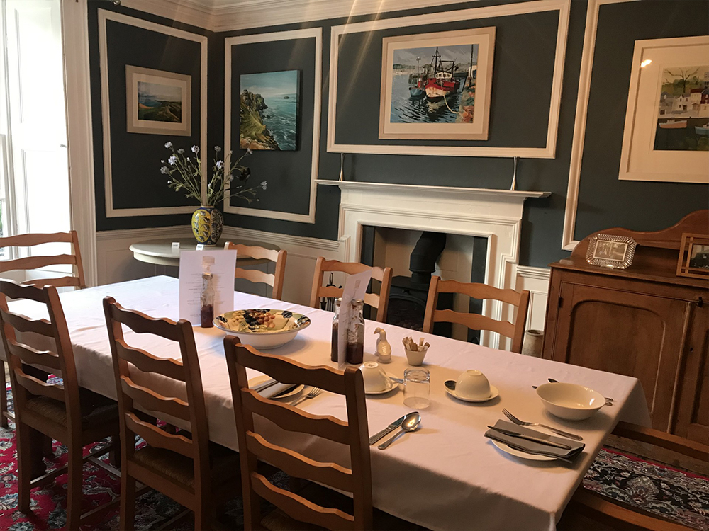 Dining area at Bed & Breakfast - Wadebridge - Cornwall