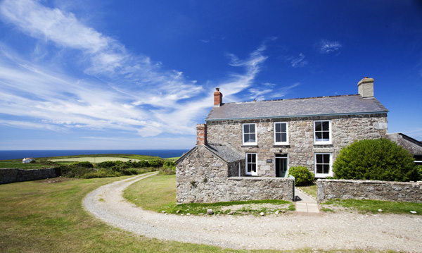 Holidays in West Cornwall at Bosistow Farmhouse near Nanjizal 