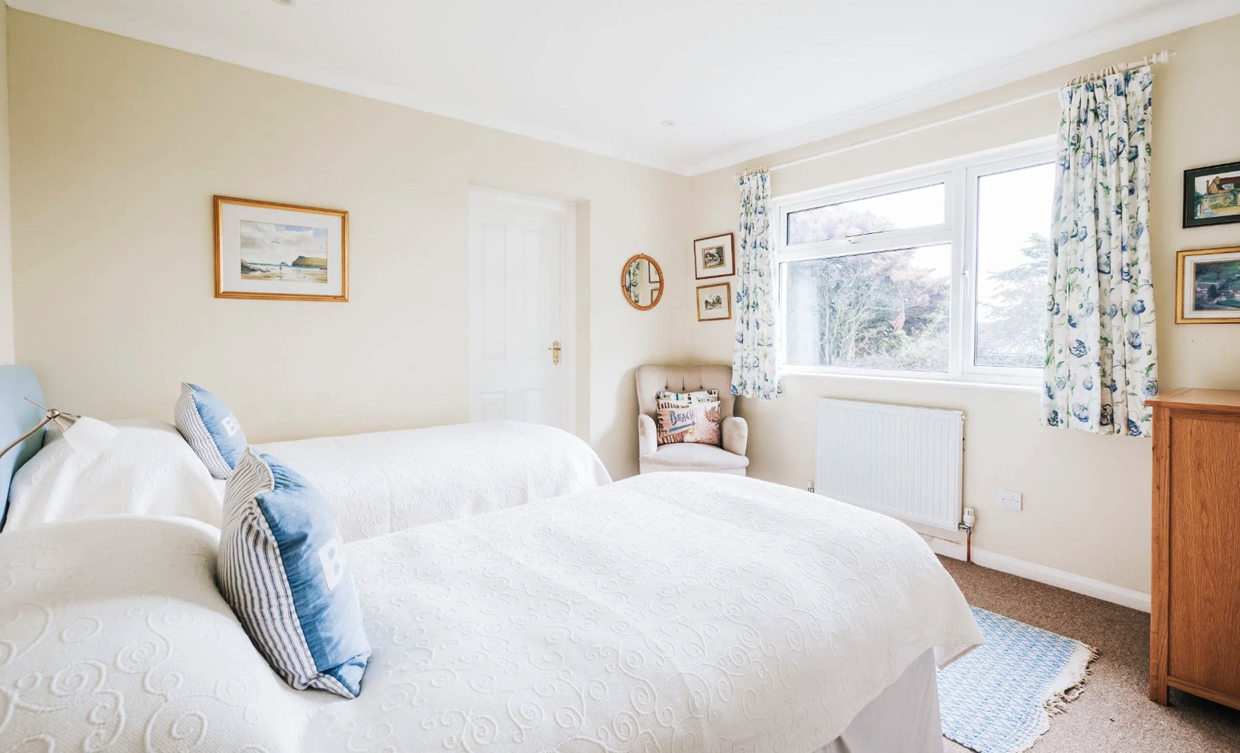 Holidays at Stepper Head in New Polzeath - twin bedroom