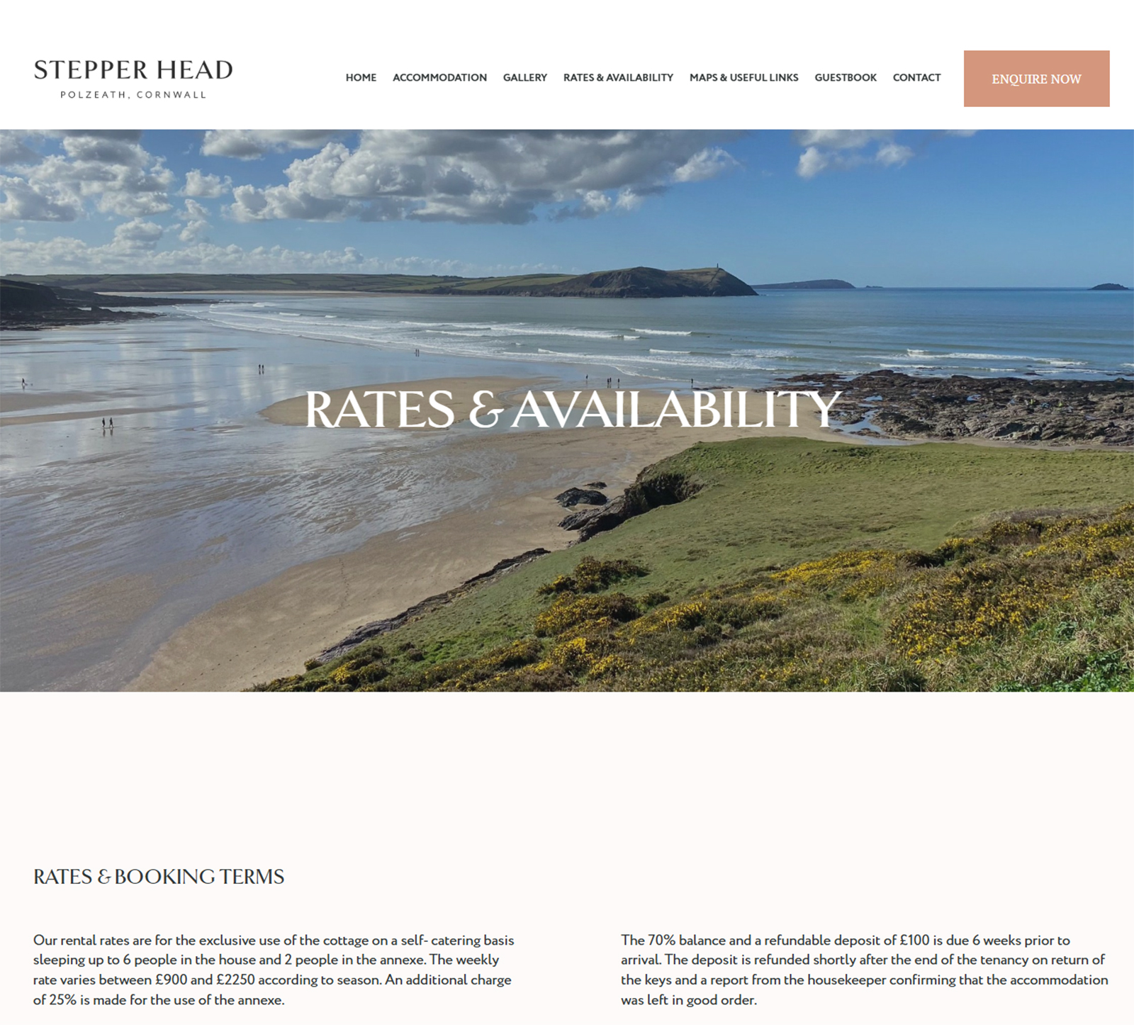 Stepper Head in Polzeath Self catering Holidays in New Polzeath - Stepper Head