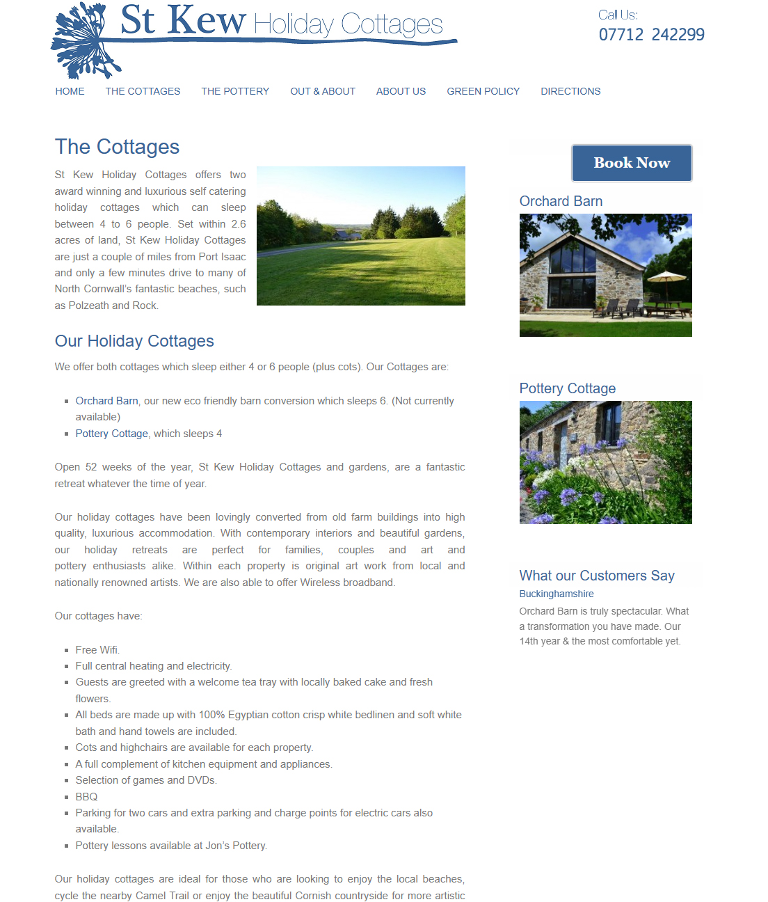 Pottery Cottage St Kew near Port Isaac