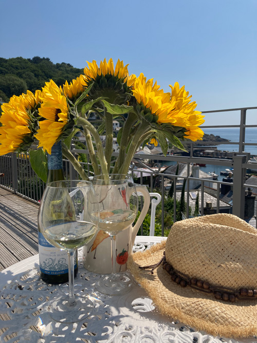 balcony views over Polpperro-Holiday Cottage in Polperro - Teak Cottage