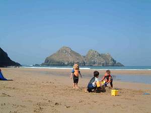 The Beach at Holywell Bay