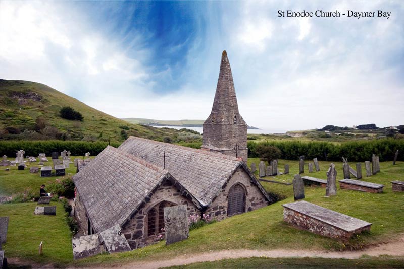 St Enodoc Church near The Rocket House Holiday accommodation for 2 people North Cornwall Self Catering