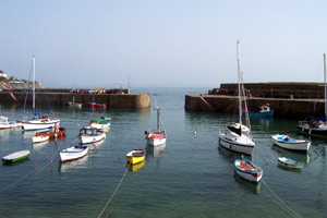 Mousehole harbour - view from the wharf