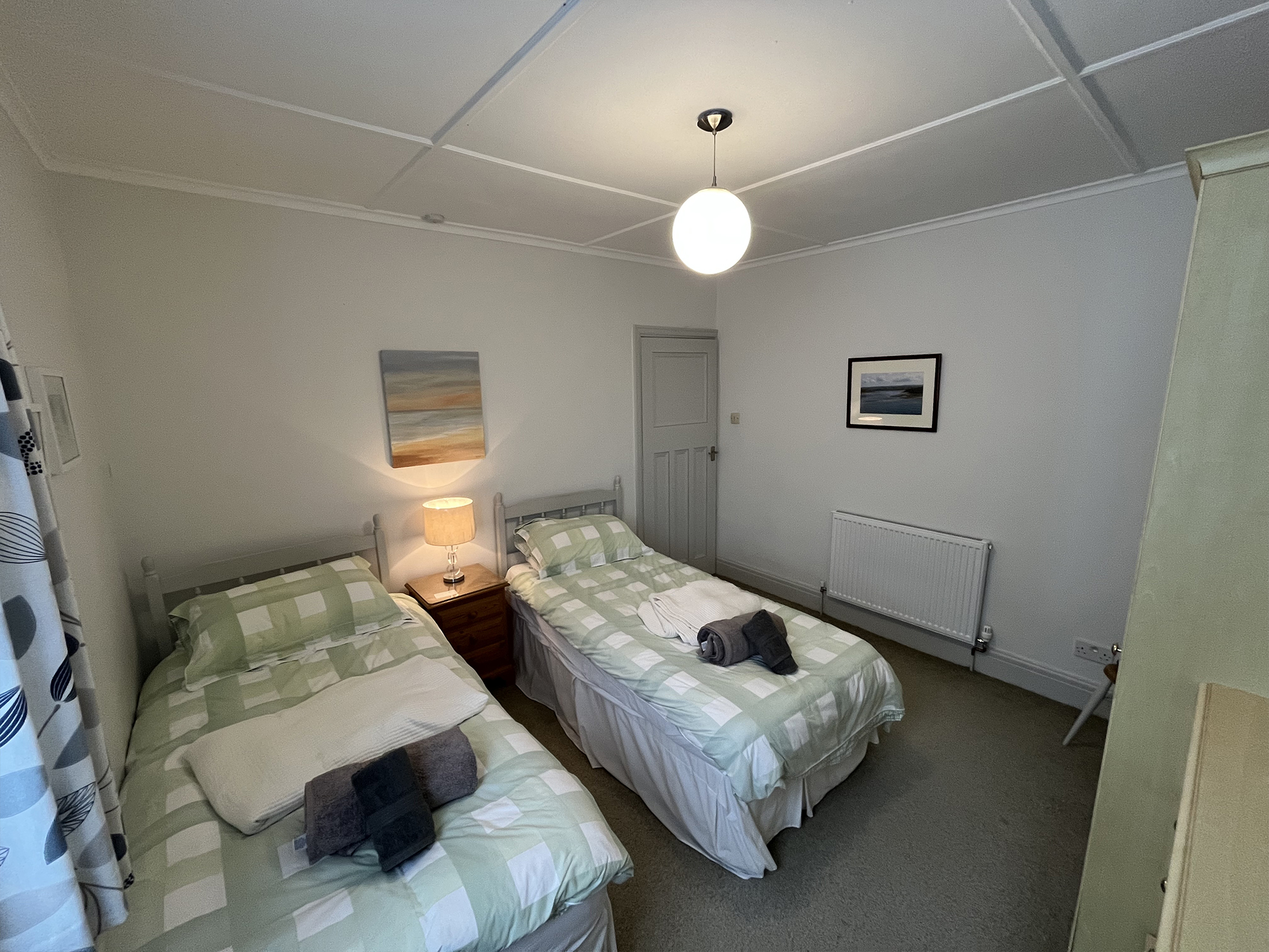 twin bedroom at Tredenham