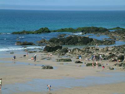 Trevaunance Cove beach St Agnes