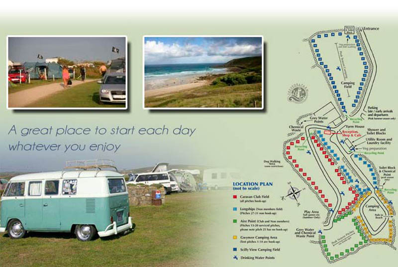Caravan and Camping Site Superbly located only 1 mile from Land's End