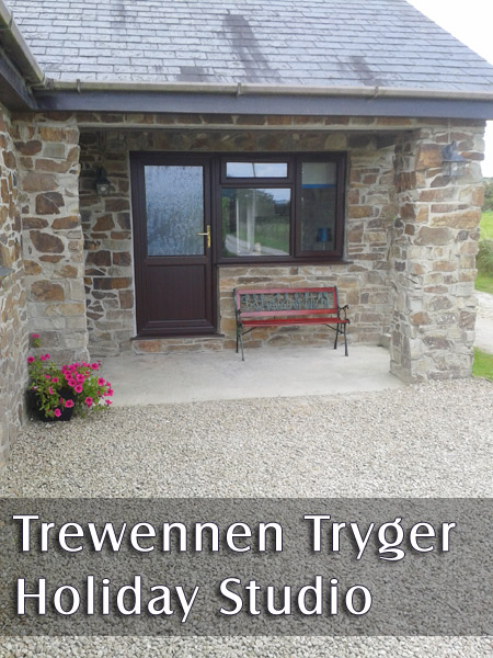 Holidays in St Teath, Near Port Isaac -Trewennen Tryger  Studio near Tintagel and Port isaac