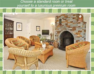 The Lounge at Tzitzikama Lodge, Rock in Cornwall