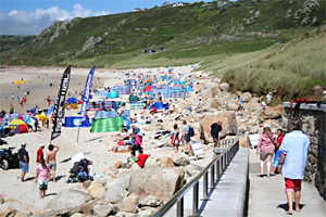 The beach at Sennen Cove - photo Tony Atkin