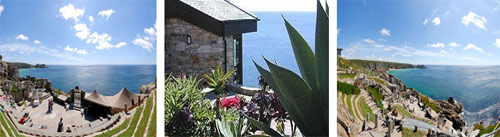 The Minack theatre overlooking Porthcurno Beach - photo M Frost