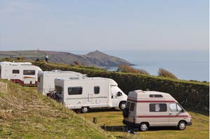 Touring caravan pitches