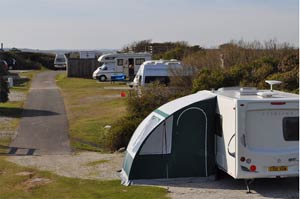 Touring caravan pitches