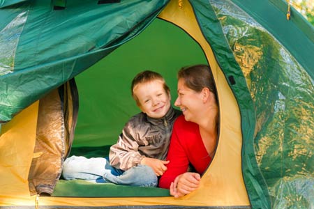 Touring caravan pitches