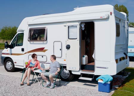 Touring caravan pitches