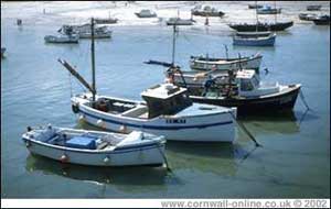 Fishing boats in St Ives harbour