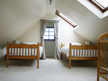 The twin bedroom
