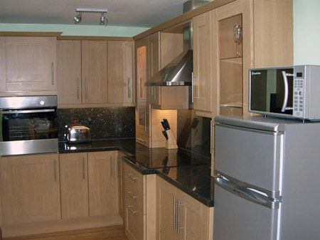 The fitted kitchen