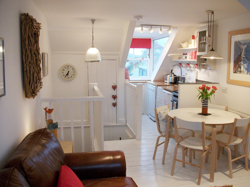 Open-plan living and kitchen