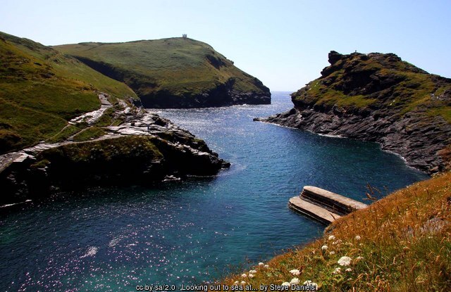 Looking out to sea from Boscastle harbour