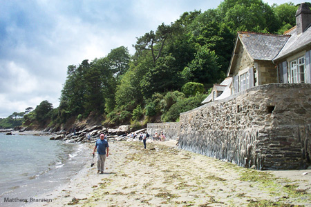 The beach at Durgan on the Helford River