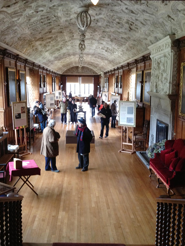 The Long Gallery ceiling at Lanhydrock House