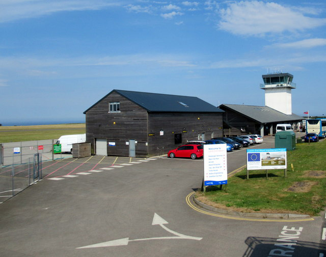 Land's End Airport near St Just Cornwall