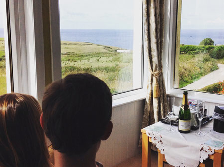 Sea view from Atlantic House