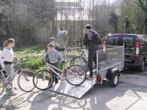 Bridge Bike Hire Wadebridge bikes ready for hire - Cornwall family cycling attraction