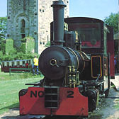 Steam train at Lappa Valley, St Newlyn East, Cornwall