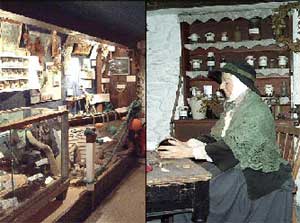 Museum of Witchcraft and Magic exhibits, Boscastle, Cornwall