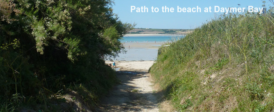 Path to the beach at Daymer Bay