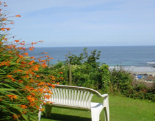 Garden with sea views