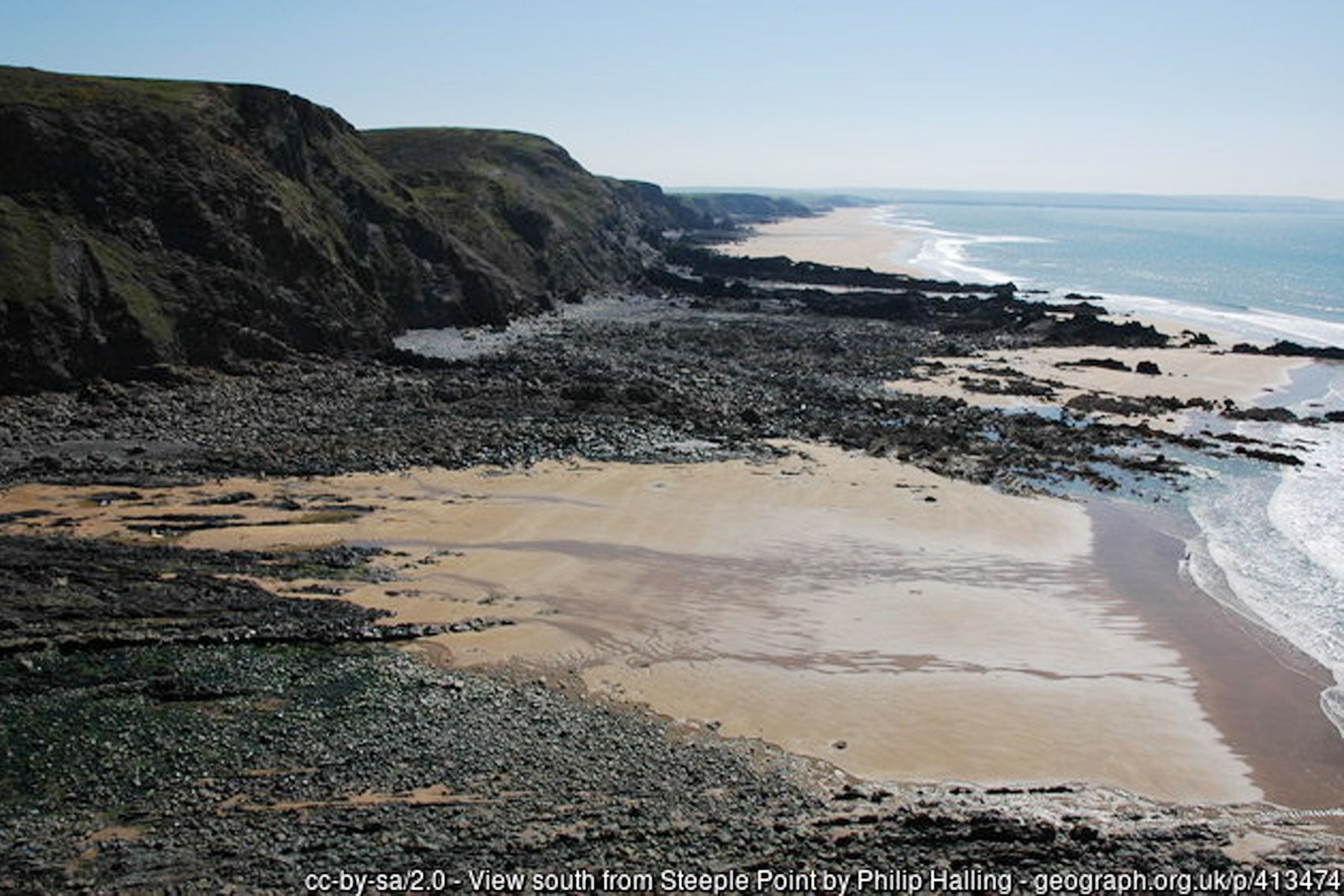 Duckpool Beach Bude Cornwall National Trust cove - Cornwall coastal holidays