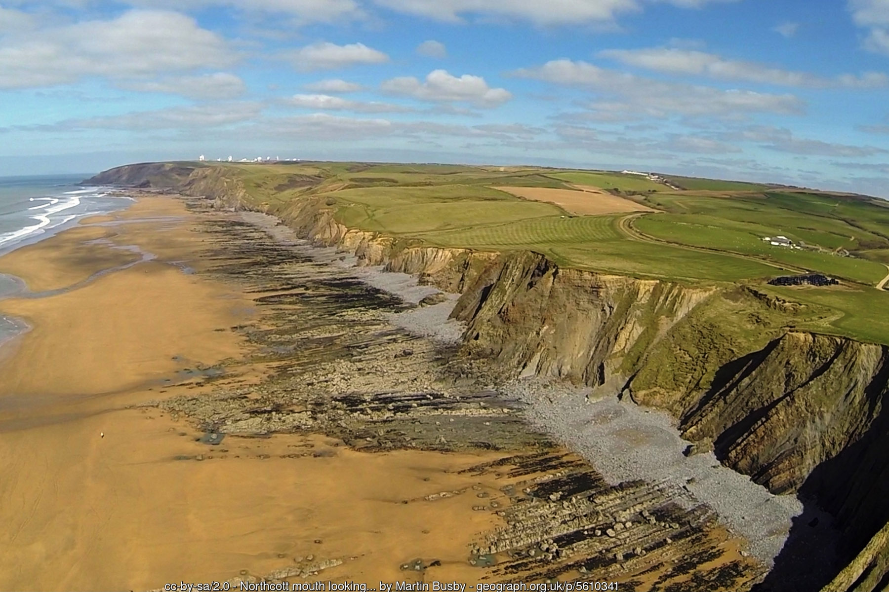 Northcott Mouth Beach Bude Cornwall family sands - Cornwall beach holidays