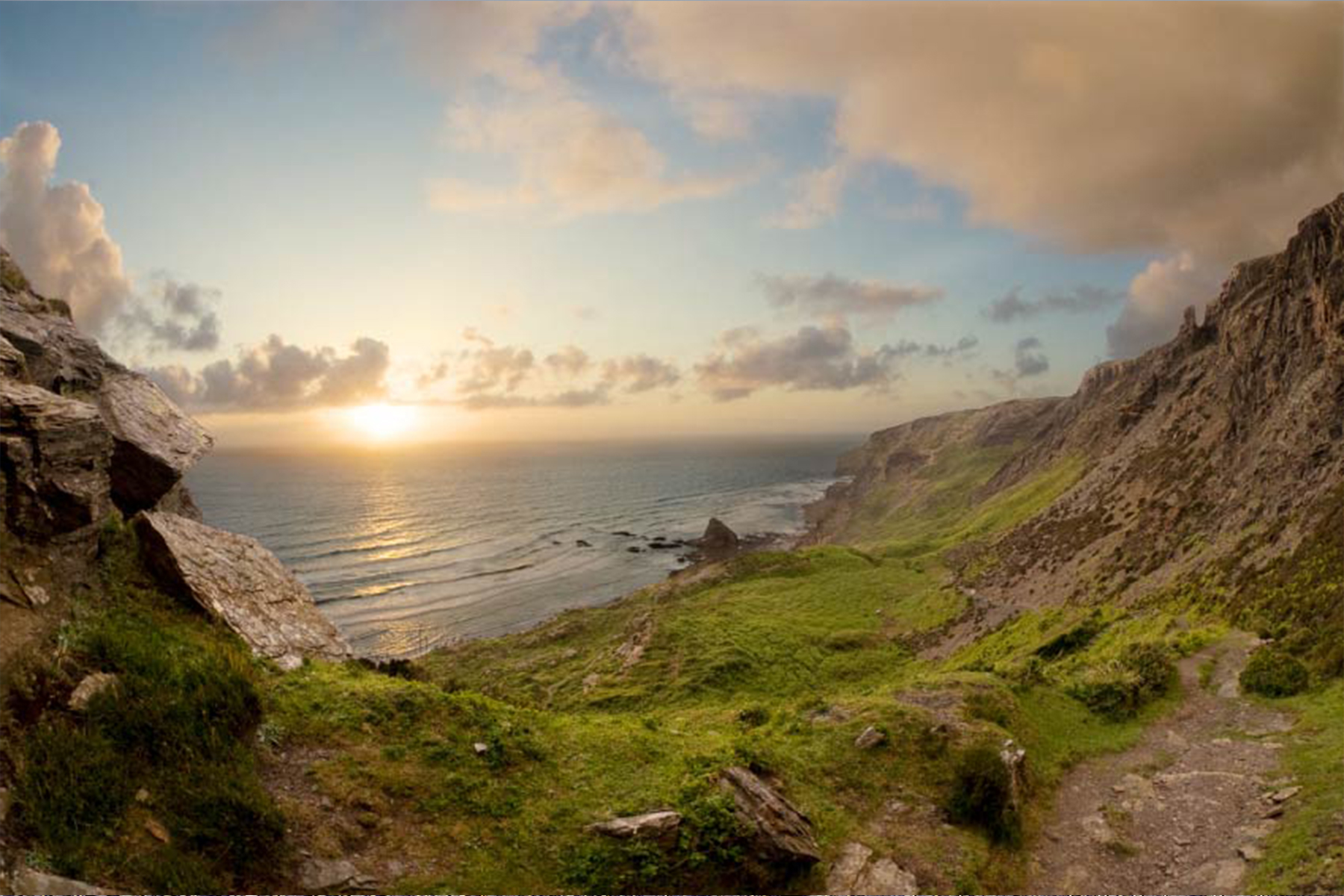 The Strangles Beach Cornwall National Trust High Cliff remote - Cornwall coastal holidays