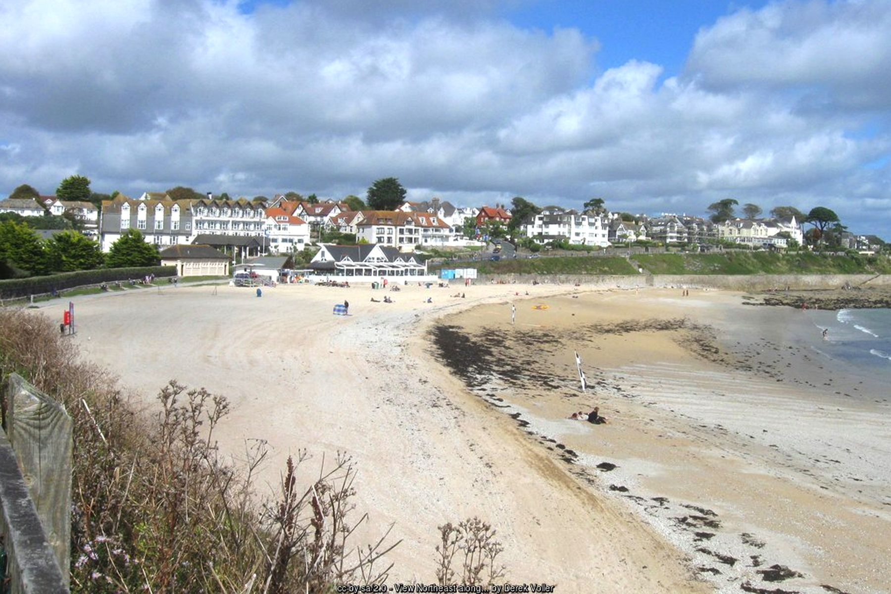 Gyllyngvase Beach Falmouth Cornwall Blue Flag beach - Cornwall family beach holidays