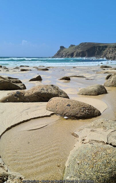 Rocks on Nanjizal Beach, Lands End Cornwall