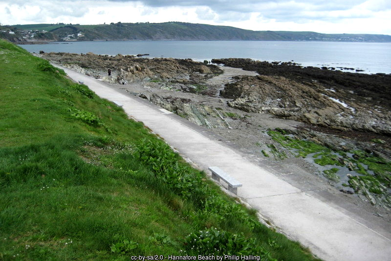 The Seawall at Hannafore Beach, West Looe, Cornwall