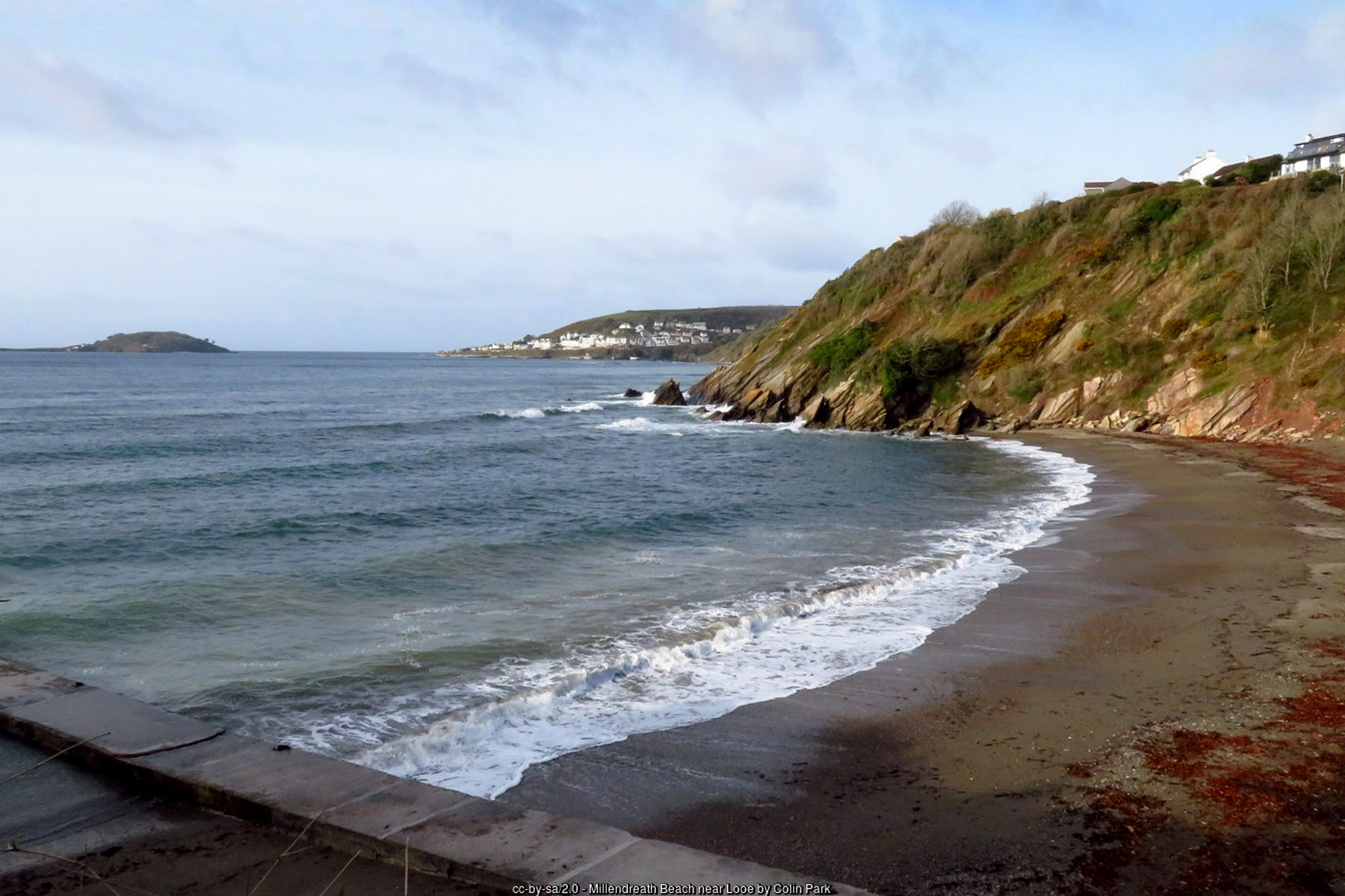 Millendreath beach near Looe Cornwall