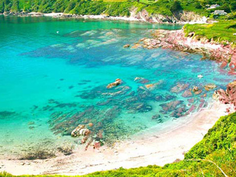 Rock pools at Rotterdam Beach, Talland Bay, Cornwall
