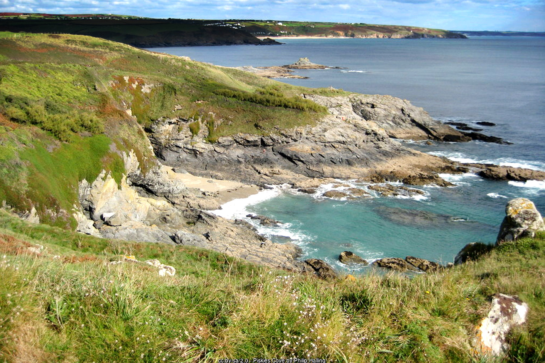 Prussia Cove Cornwall - historic smugglers cove Mount's Bay