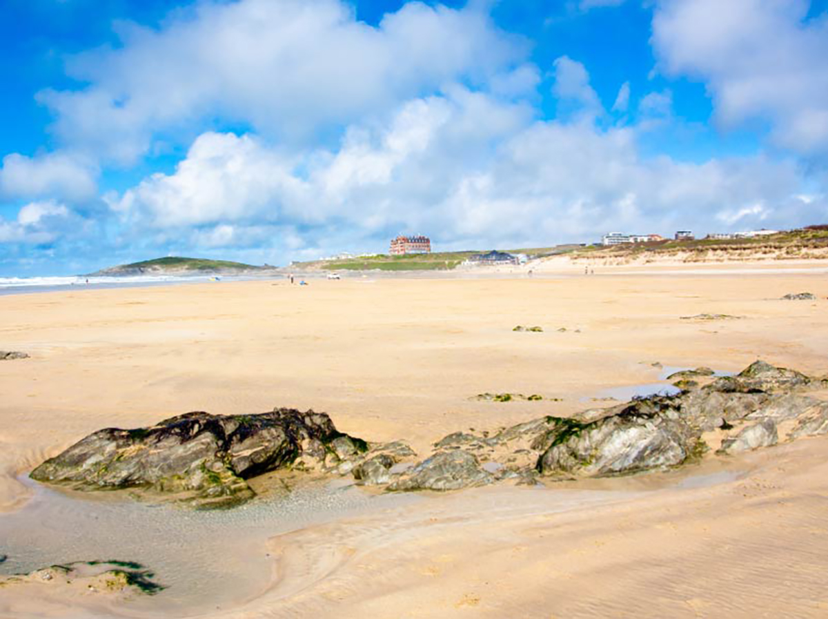 Fistral Beach Newquay Cornwall Atlantic surfing waves - Cornwall surf holidays